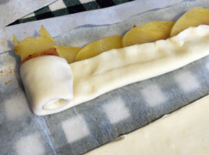 Elaboración flor de manzana