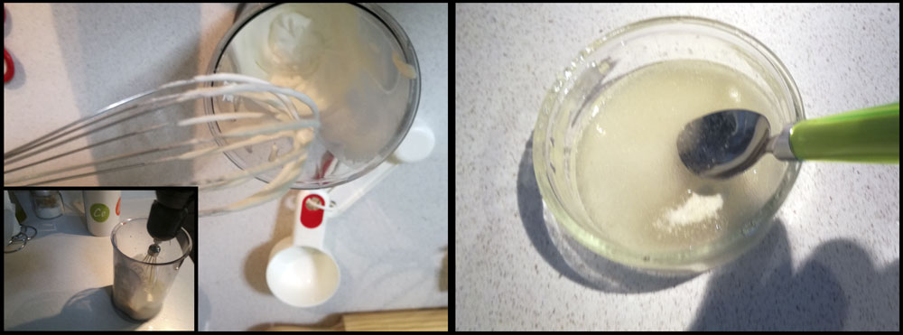 Batir nata y gelatina