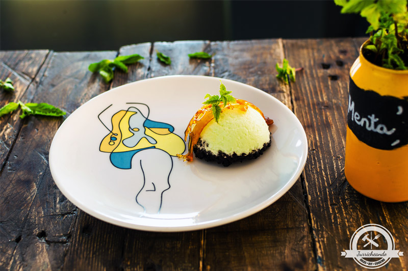 Mousse de menta y oreo