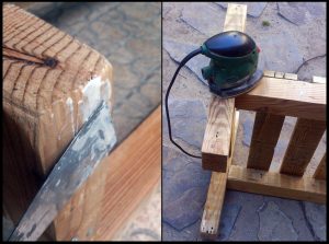 Sillón con madera de palet